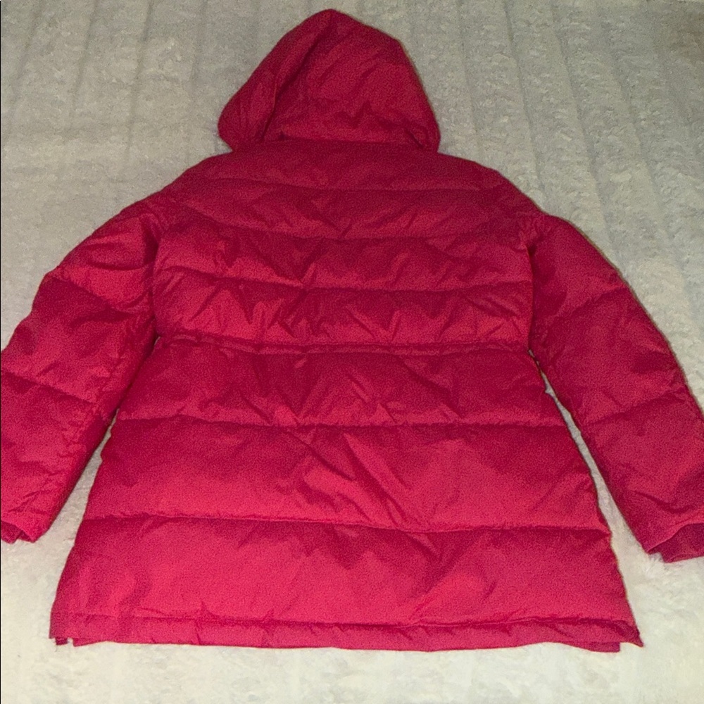 New J. Crew Pink Sherpa Hooded Puffer Jacket - Picture 8 of 9